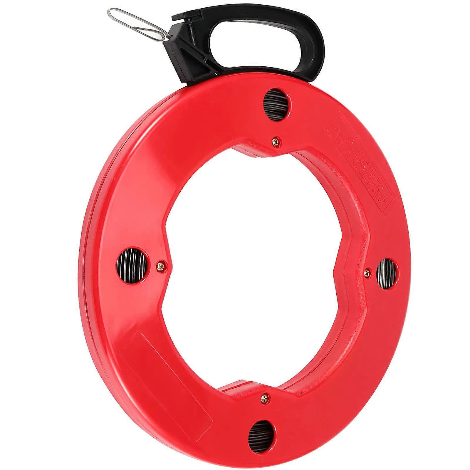 1/8 Inch x 200 Ft Steel Fish Tape Wire Puller with  Pulling Strength and ImpactResistant Case