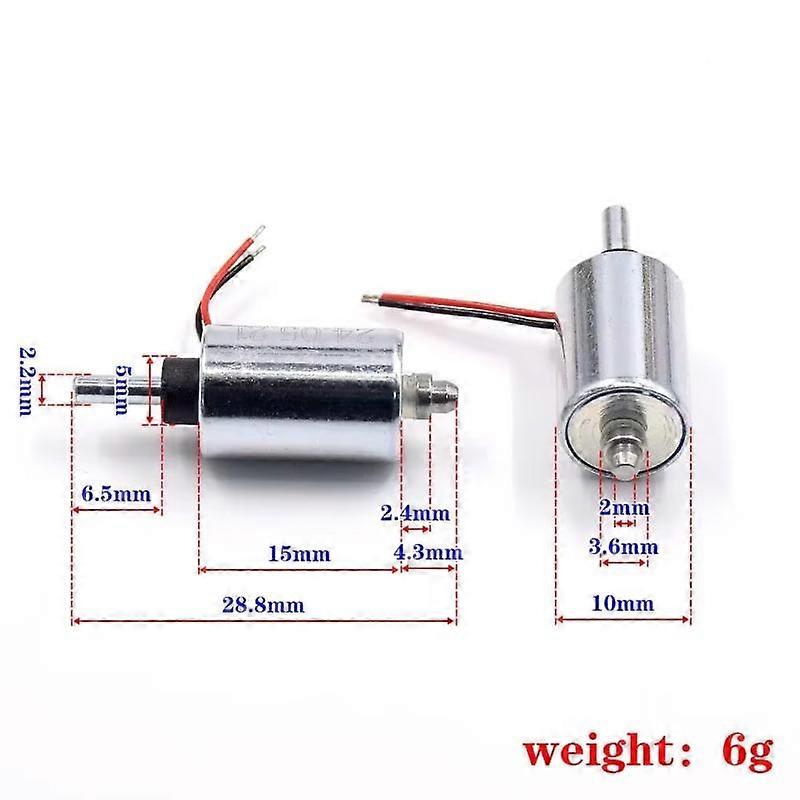 1 Piece DIY Fingerprint Lock DC 7.4V 9V 12V Mini Round 10MM Cylinder Suction Push-Pull Type Linear Solenoid Electromagnet