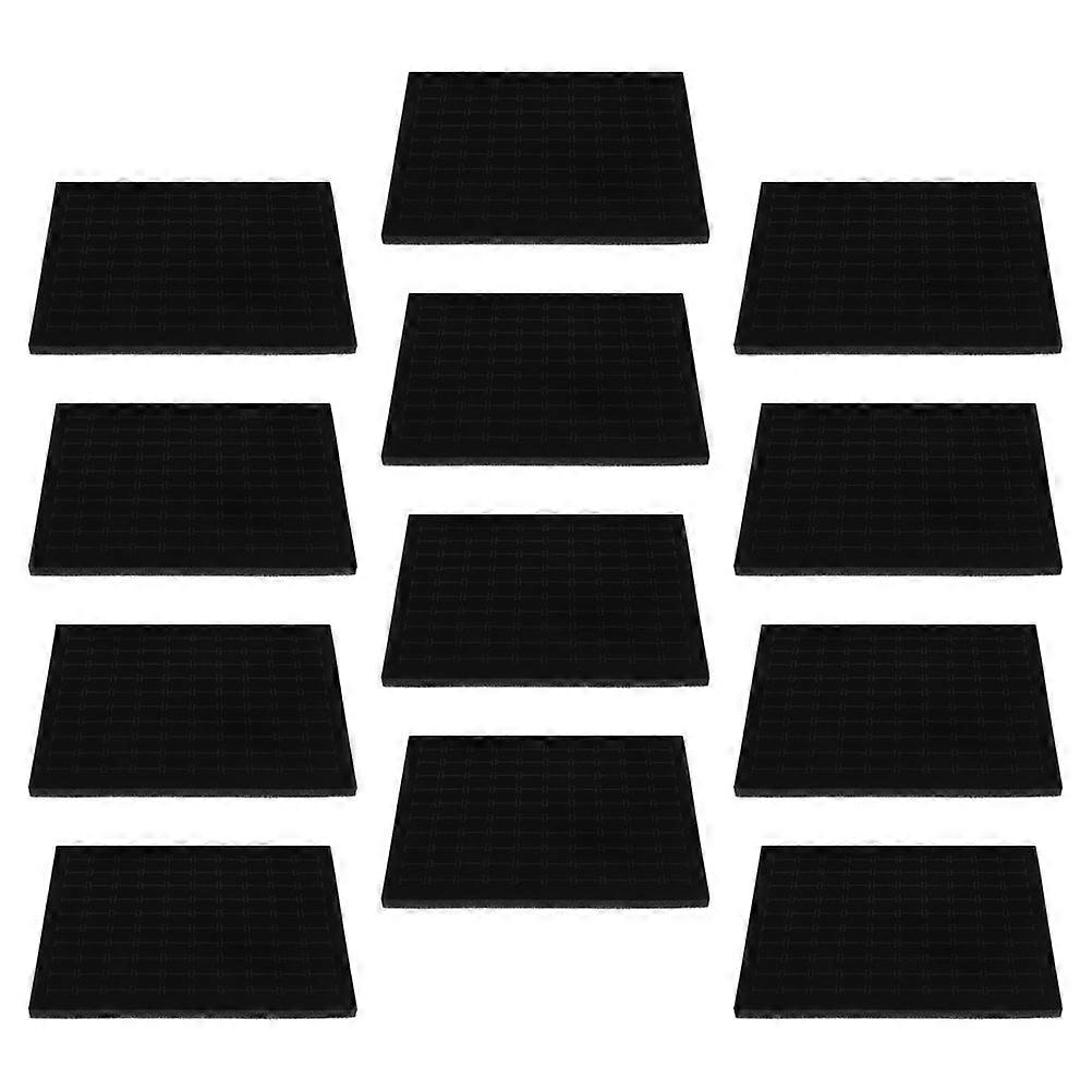 Sponge Black Ring Display Foam Inserts Jewelry Box Liners 12Pcs Set