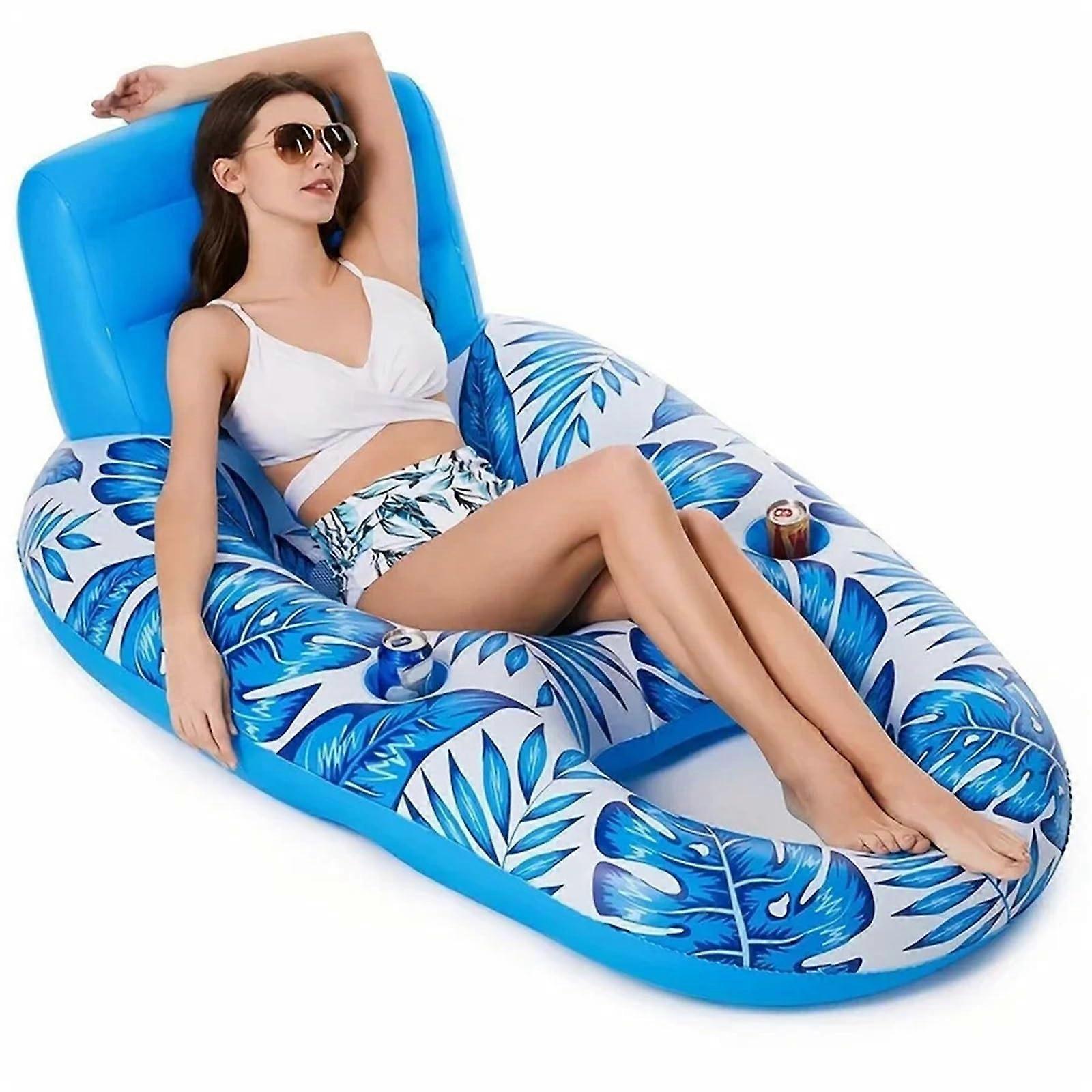 Pool Float Inflatable Hammock Chair Lounge for Swimming Pool with Comfortable and Durable Design