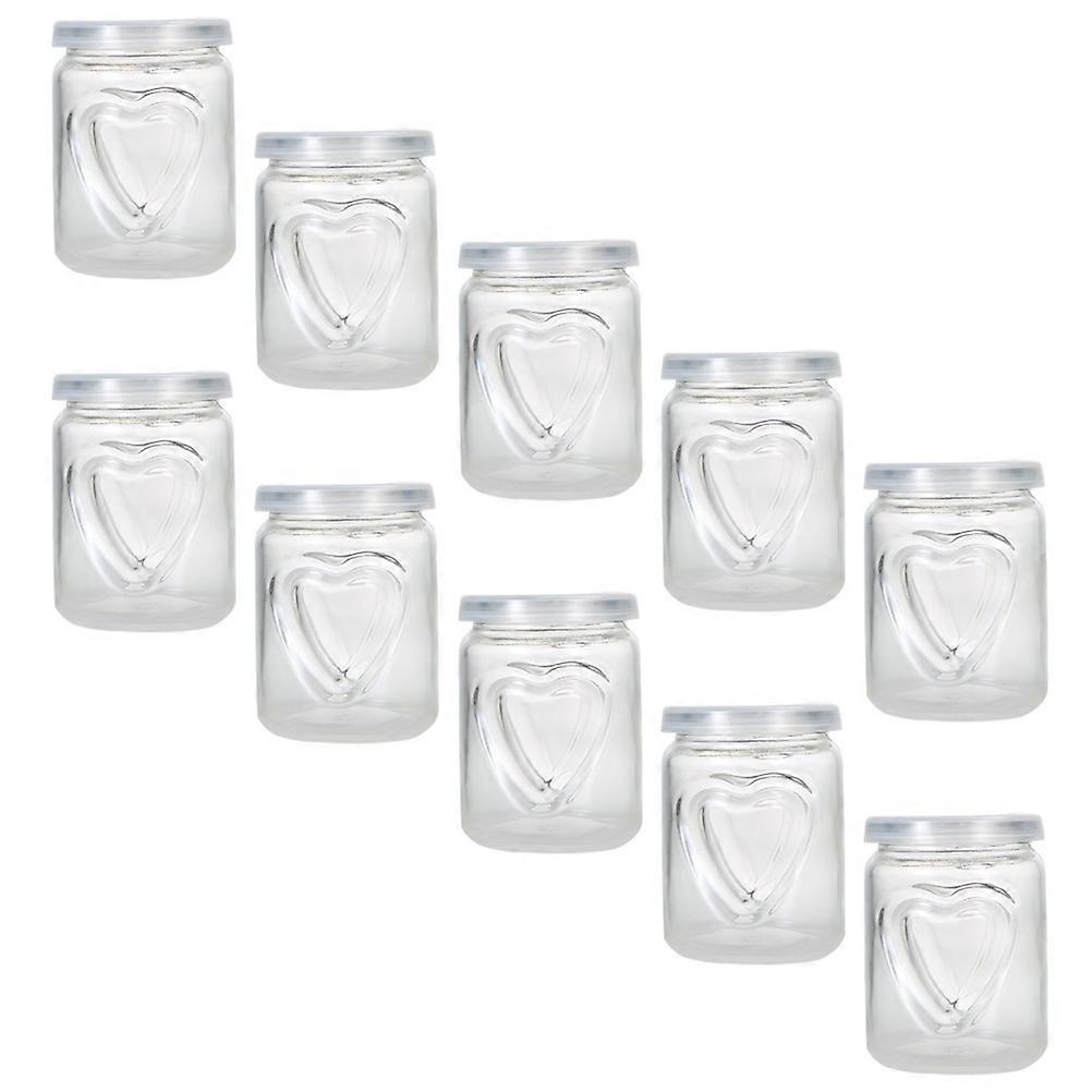 Baking Mold 10Pcs Glass Pudding Cups for Storage and Transparent