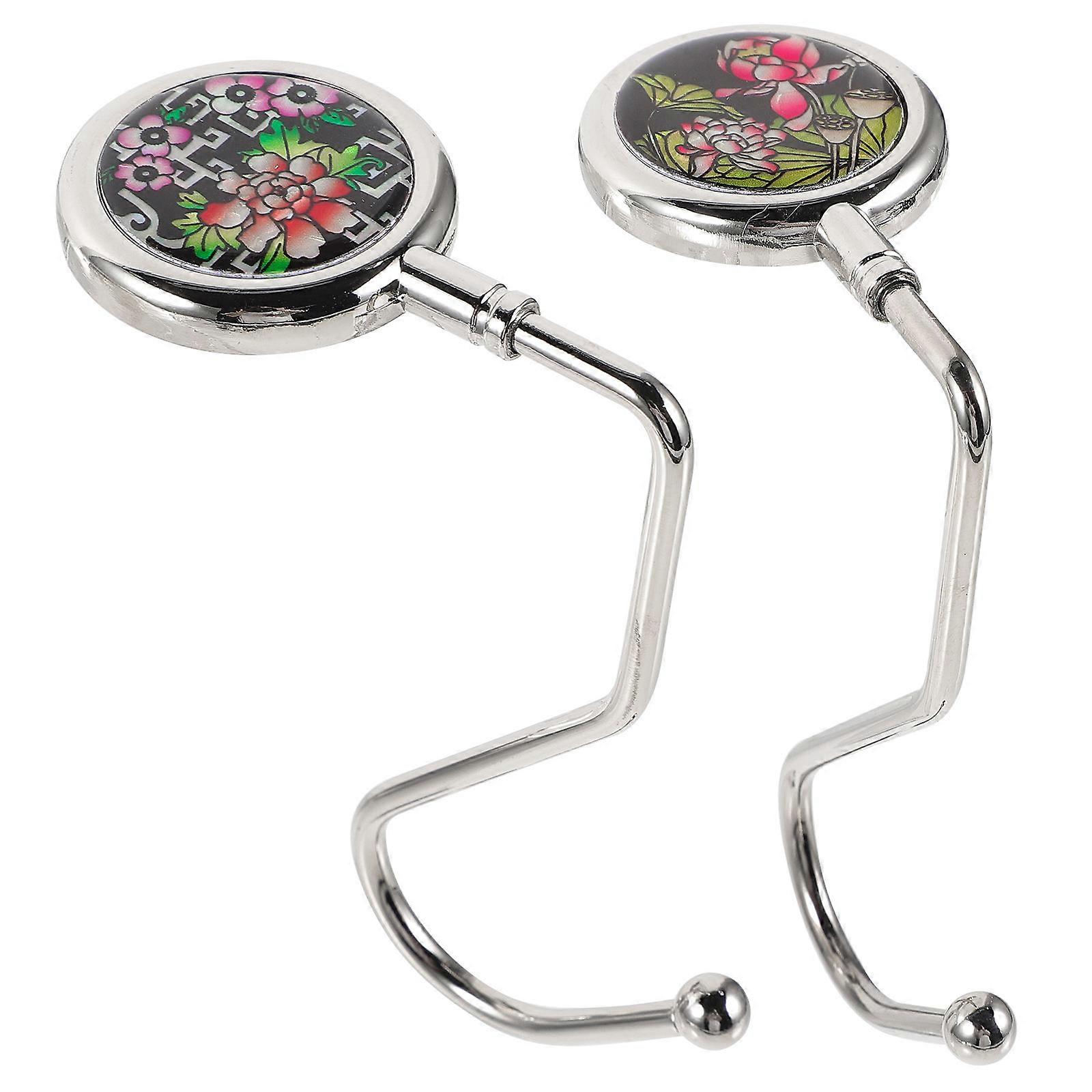 Assorted Color Purse Hook for Table with 2Pcs Practical Bag Hangers