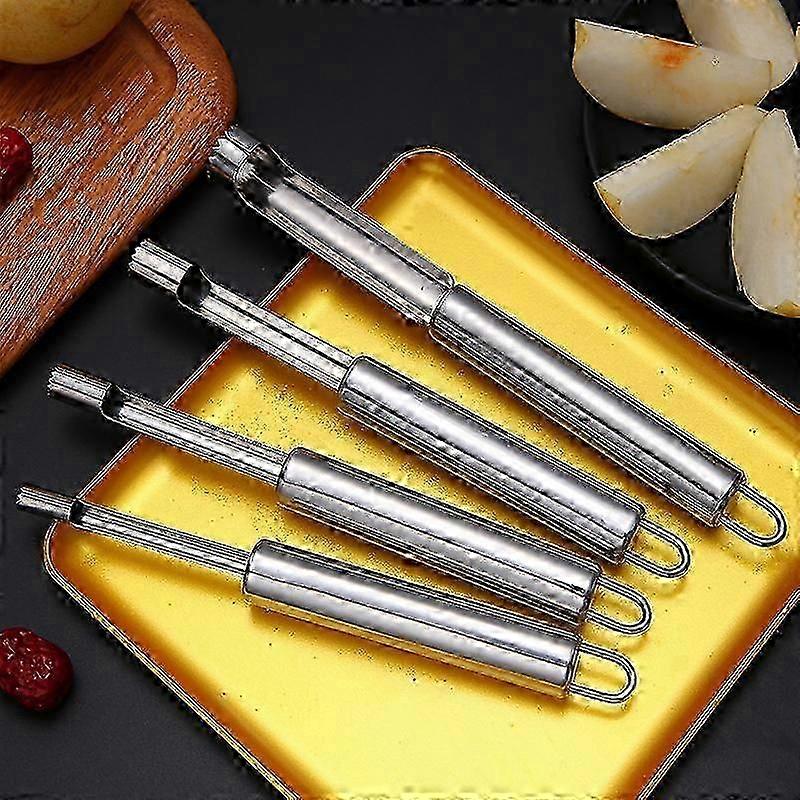 4pcs Stainless Steel Apple Corers - Fruit Core Remover For Kitchen