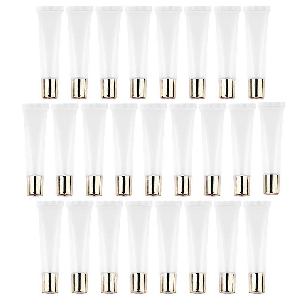 DIY Lip Gloss Squeeze Tube with Clear Plastic Material 75Pcs