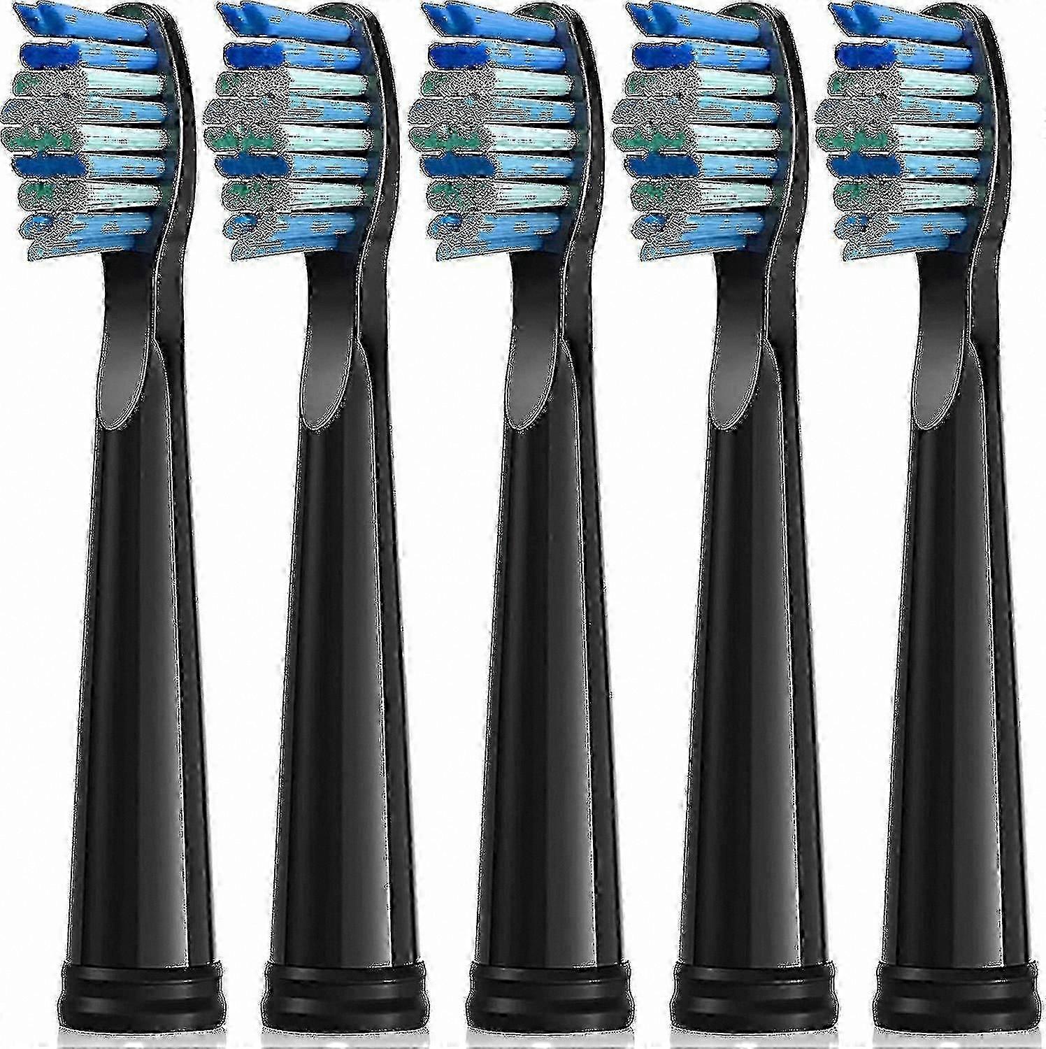 Replacement Brush Heads for Electric Toothbrush, 5-Pack Moderate Soft Bristles Compatible with Multiple Models