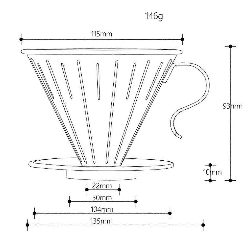 Coffee Maker Stainless Steel Coffee Drip Filter Cup for 1-4 Cups