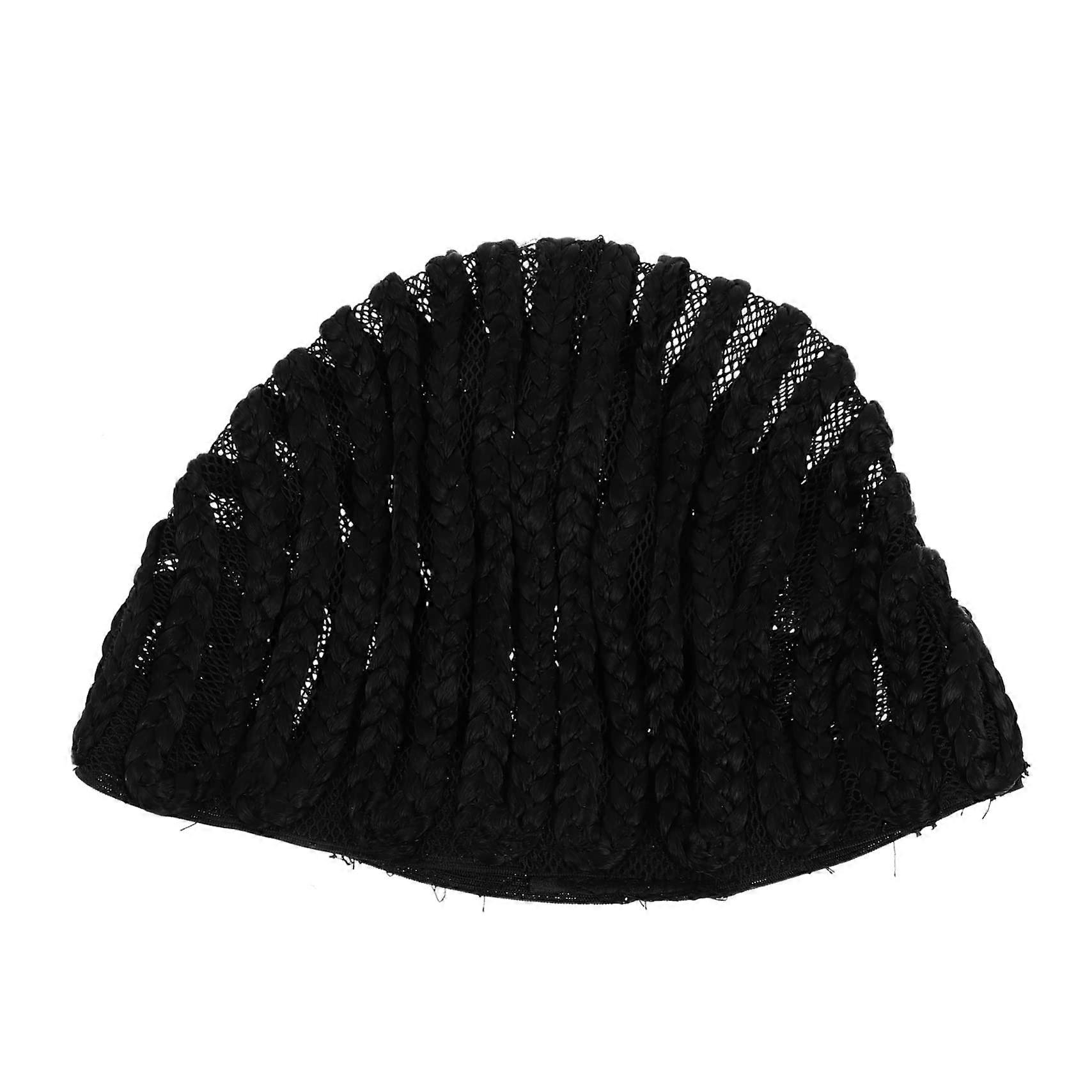 Breathable Braided Wig Cap with Mesh Fabric for Cornrows and Crochet Braids Secure Fit