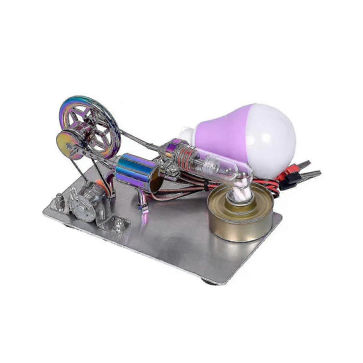 25-26 Hot Air Stirling Engine Model Generator Engine Physics Experiment Science Toy Educational Science T