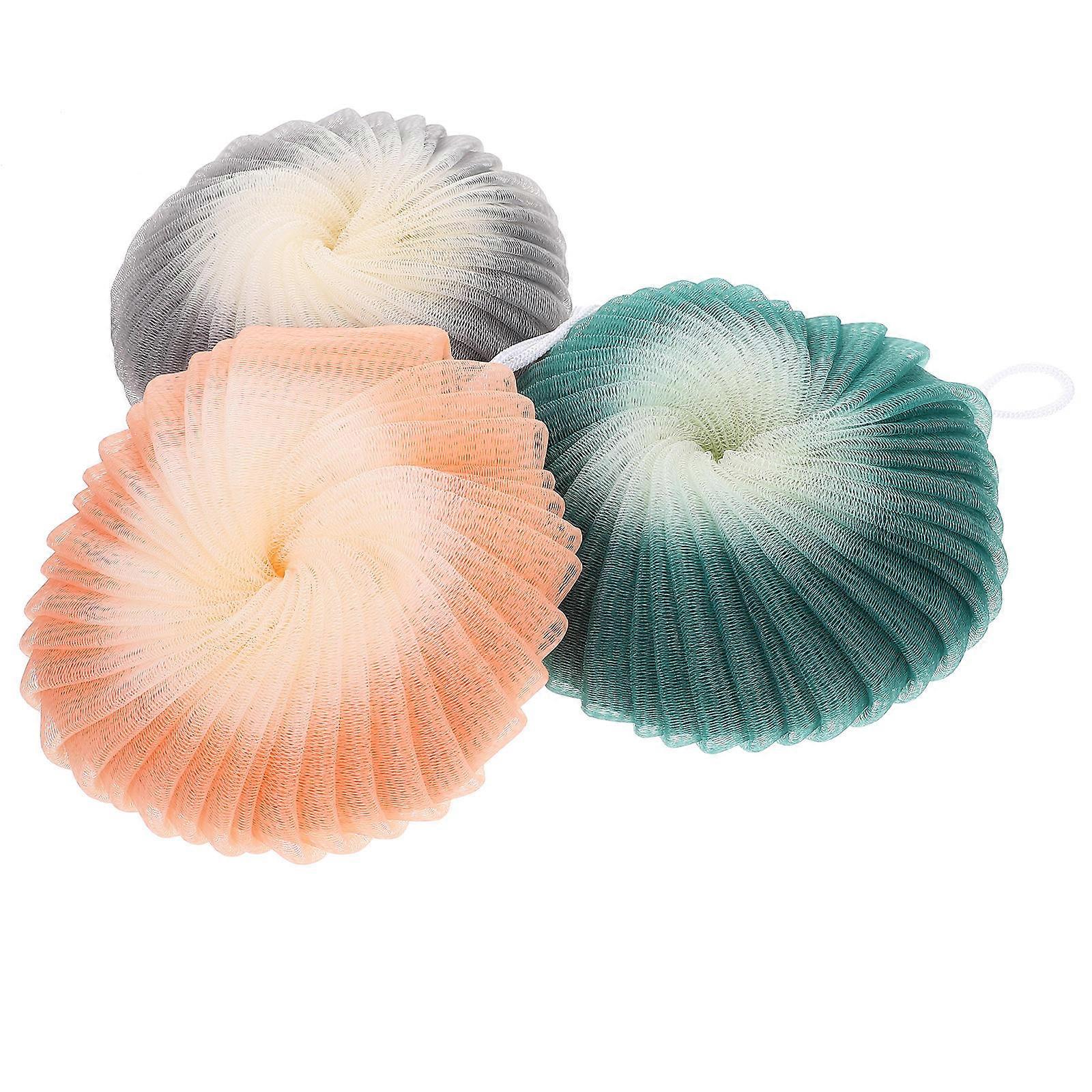 Bath Ball Body Exfoliating Shower Loofah for 3Pcs Bathing
