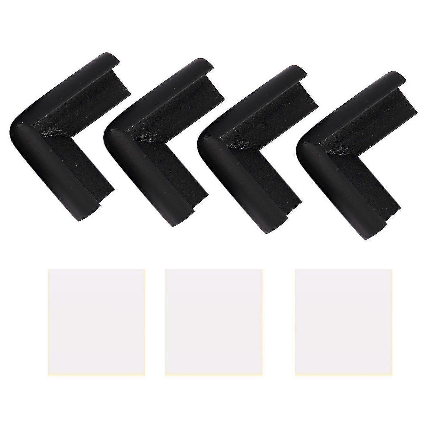 4pcs Child Desk Table Edge Cover Guard Corner Protector Cushion black