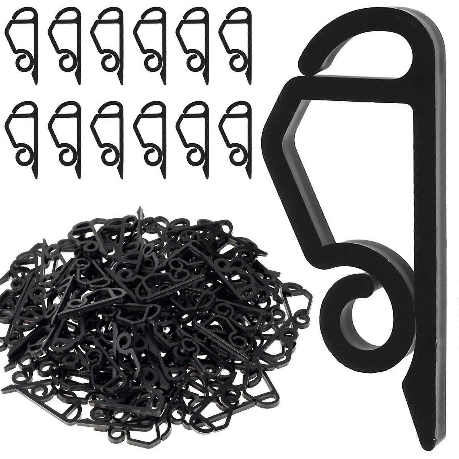 120 Pcs Christmas Light Clips Outdoor Weatherproof Gutter Hooks for Holiday String Lights Hanging