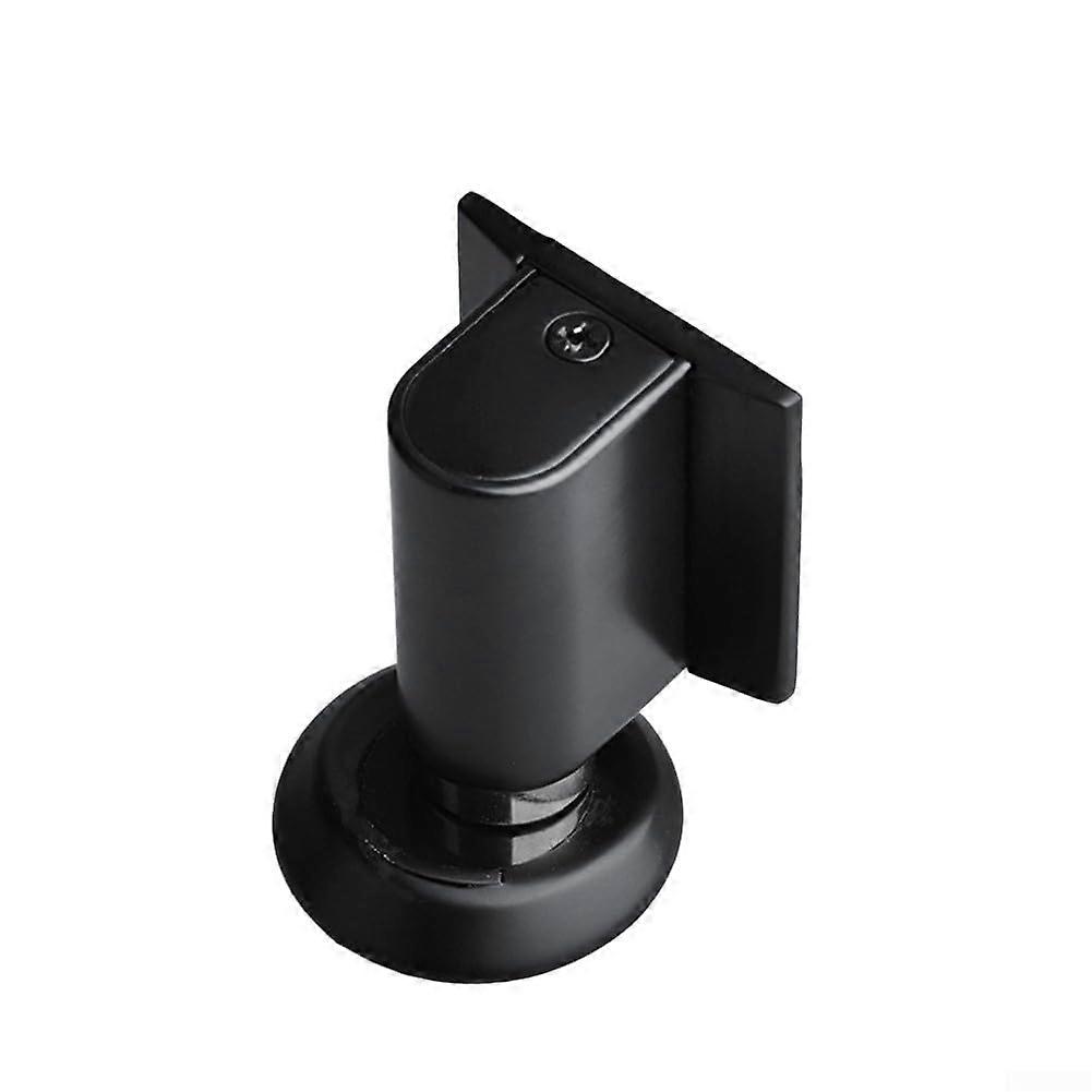 Magnetic Door Stop 2 Pack Floor Mounted Adjustable Height Double Magnet No Drill Black