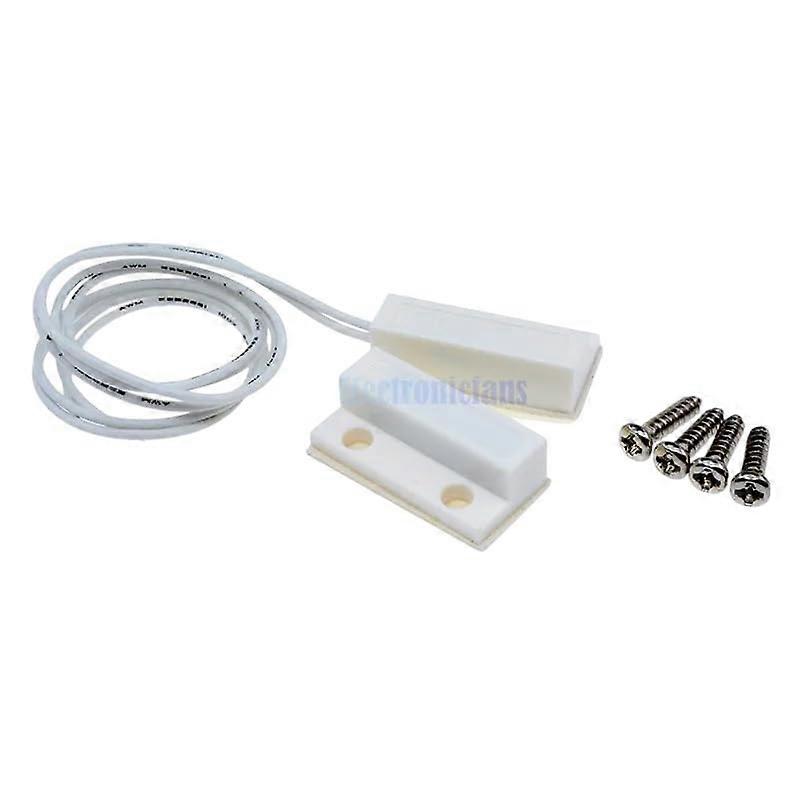 MC38 Wired Door Window Magnetic Sensor, Normally Closed Alarm Switch, 100V DC Security Contact