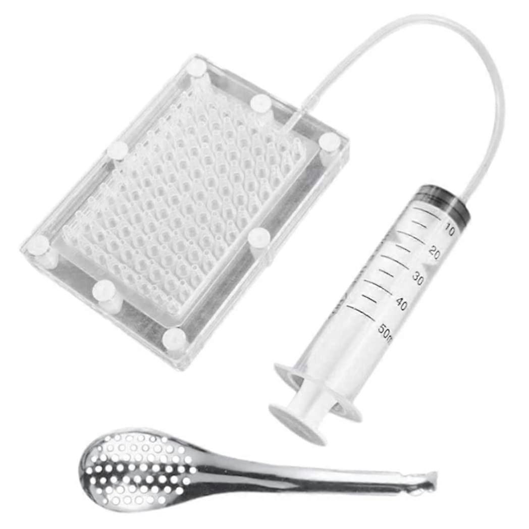 Molecular Gastronomy Caviar Maker 96Hole Spherification Kit for Fast Even Pearl Formation