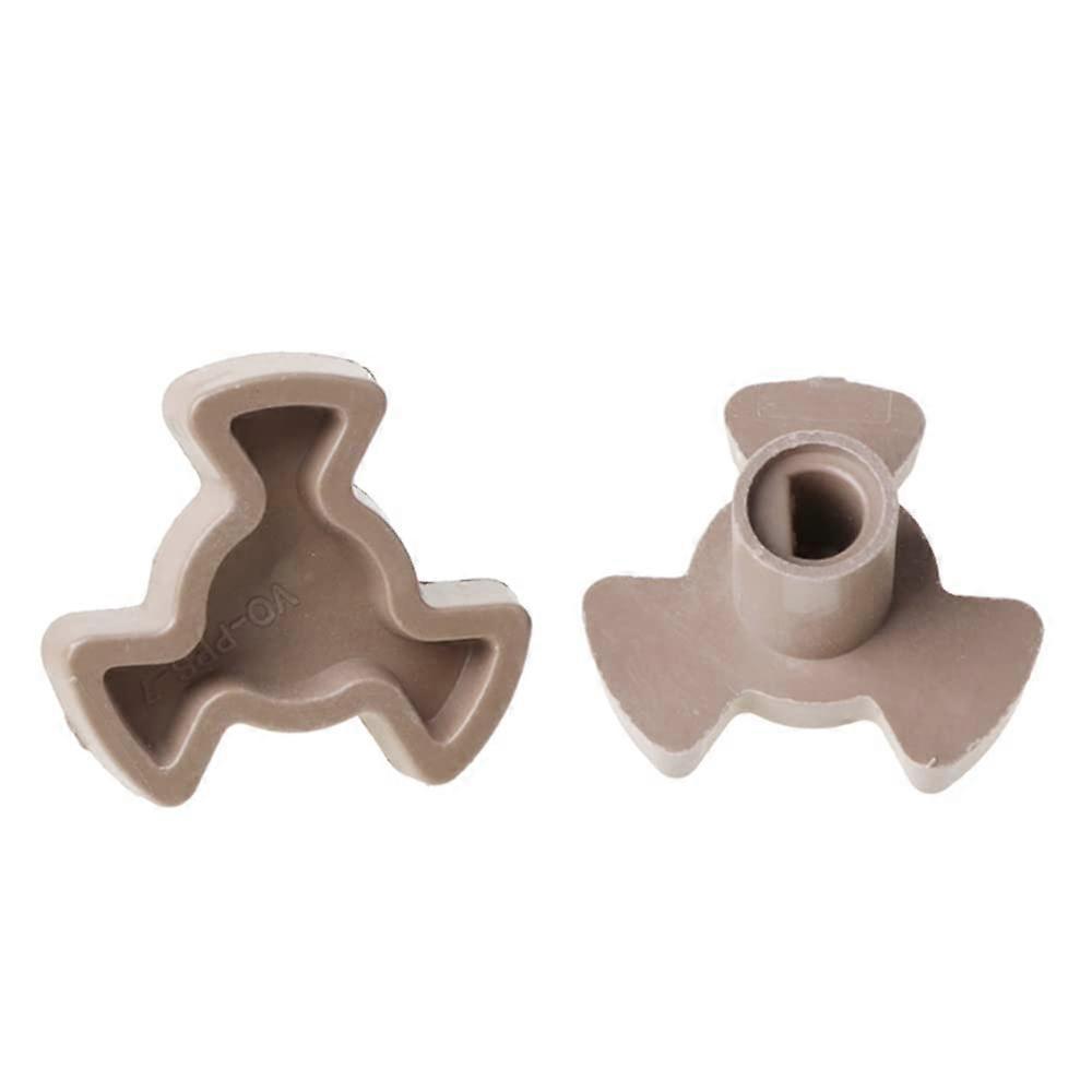 4Pcs 14mm Microwave Turntable Coupler with D Port Shaft and Roller Guide Universal Replacement