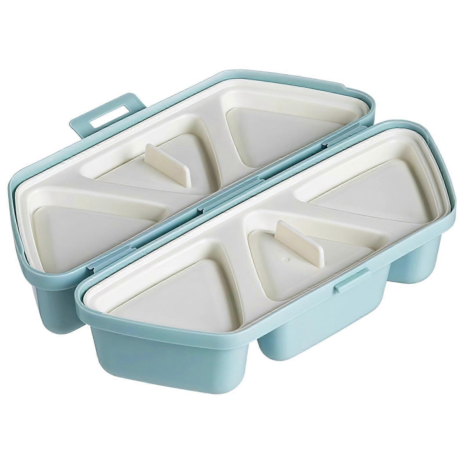 Sushi Maker with 6Cavity Silicone Triangle Rice Ball Mold for Quick Bento Meal Prep