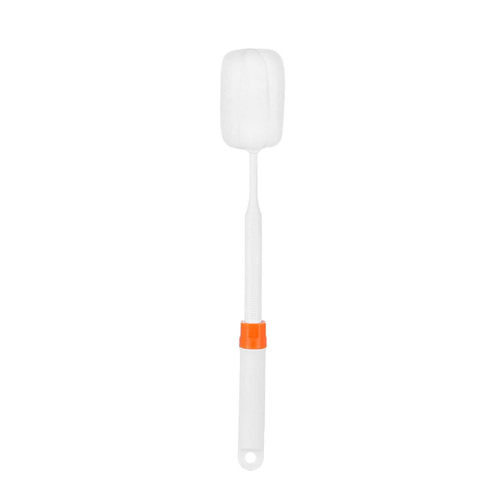 Cup Cleaning Brush with Long Handle, Flexible Sponge Head and Upright Stand for Easy Draining