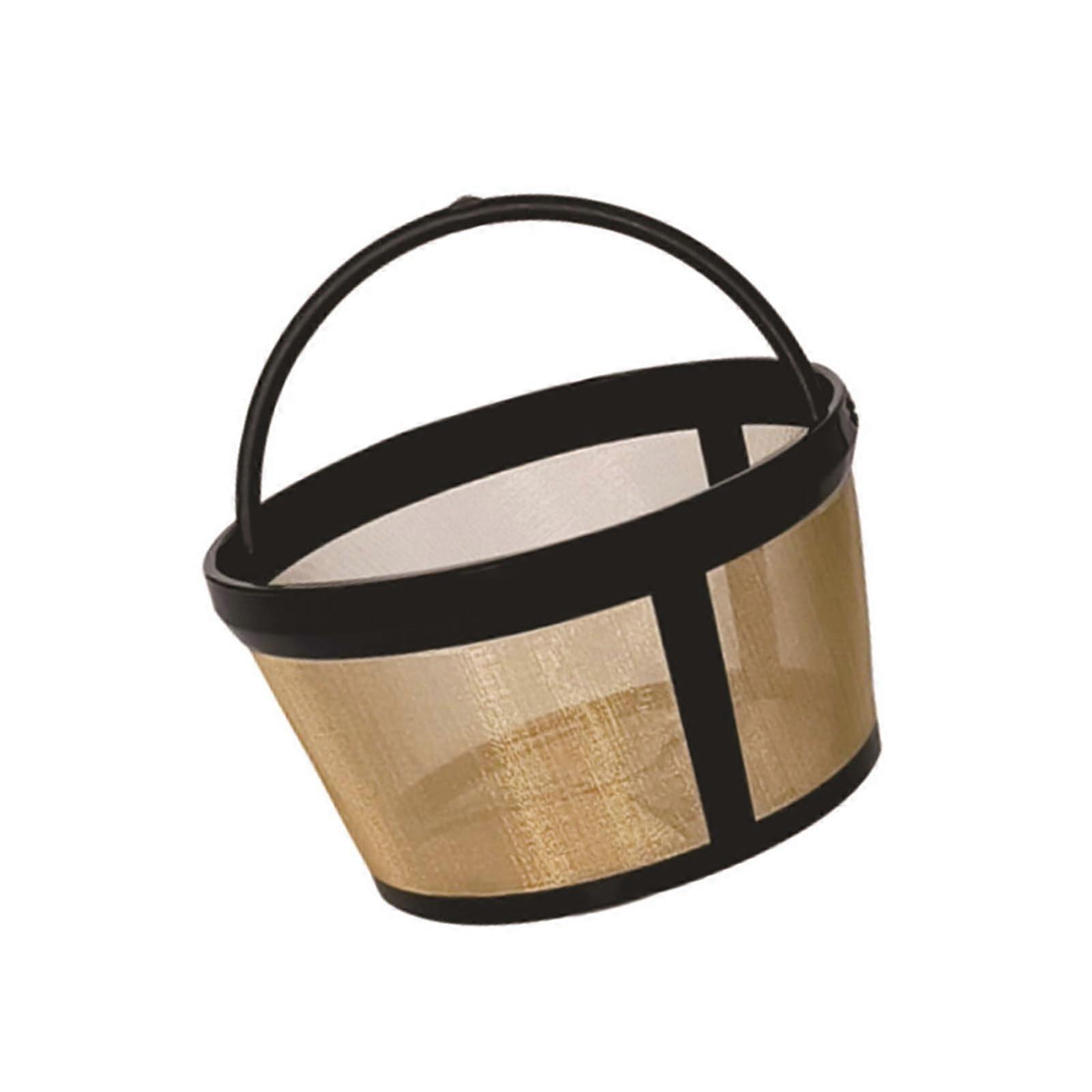 Permanent Stainless Steel Coffee Filter 4 Cup Basket Style Fine Mesh Rust Resistant for Drip Maker