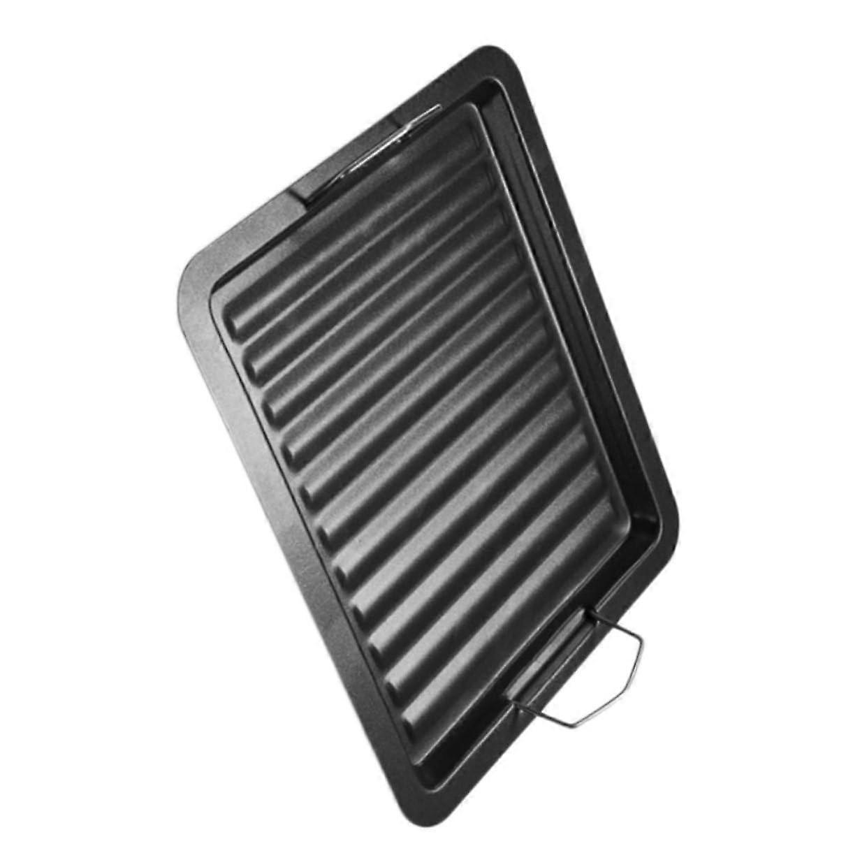 NonStick BBQ Grill Pan with Grilling Surface for Outdoor Cooking and Camping