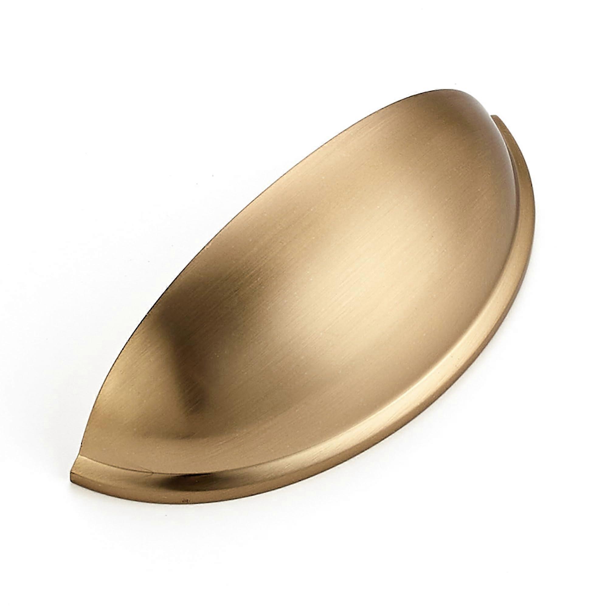 5 Pack Champagne Bronze Cabinet Pulls 3 Inch Cup Drawer Handles for Kitchen Cabinets