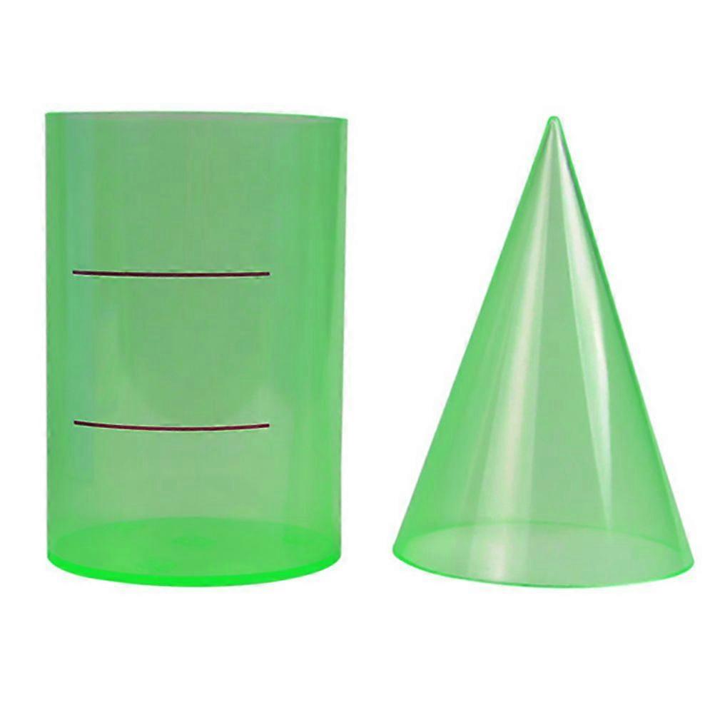 2 Pcs Cylinder Cone Mathematical Volume Ratio Demonstrator Teaching Tools