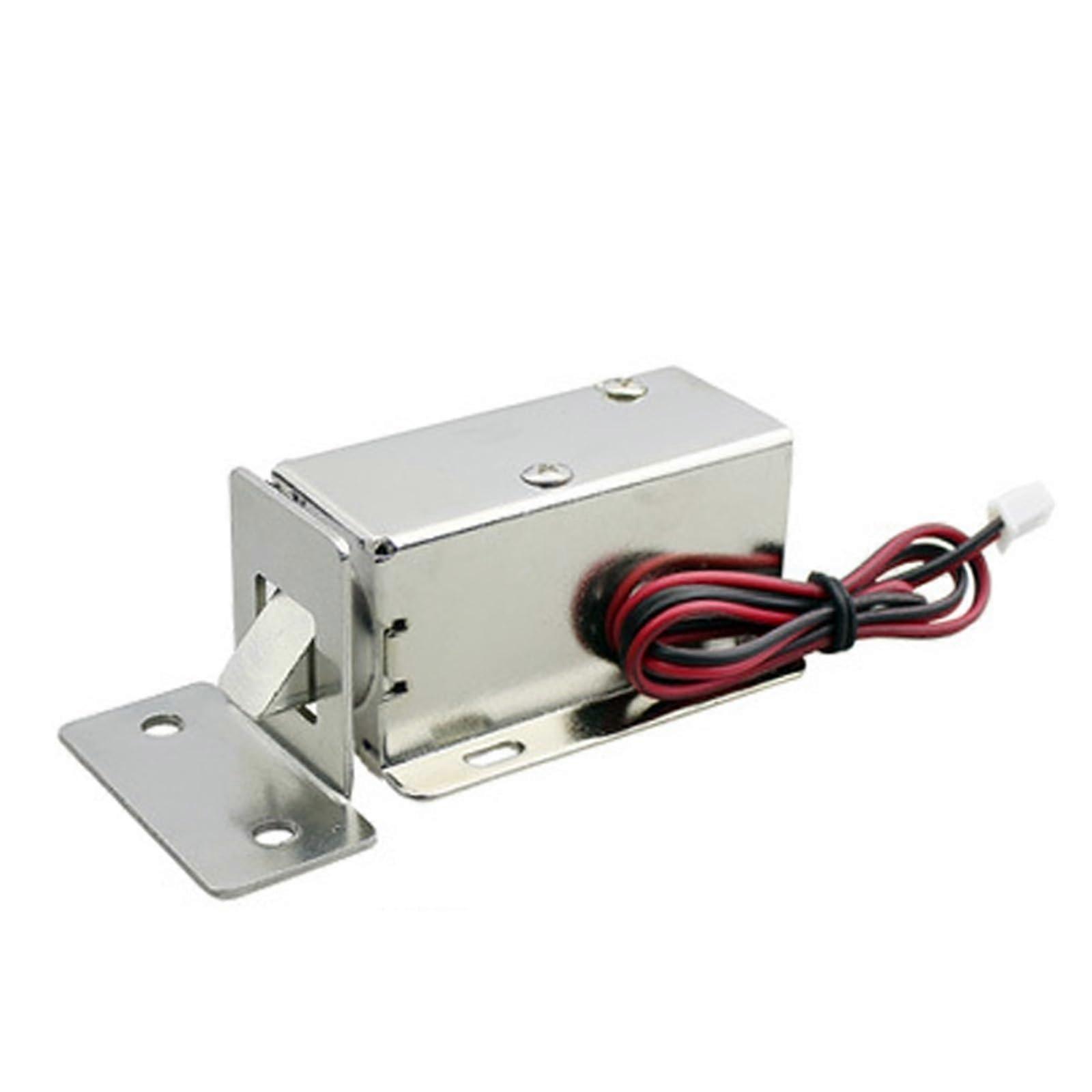 12V Electromagnetic Cabinet Lock with Small Bolt for Drawers and Files, Extended Runtime