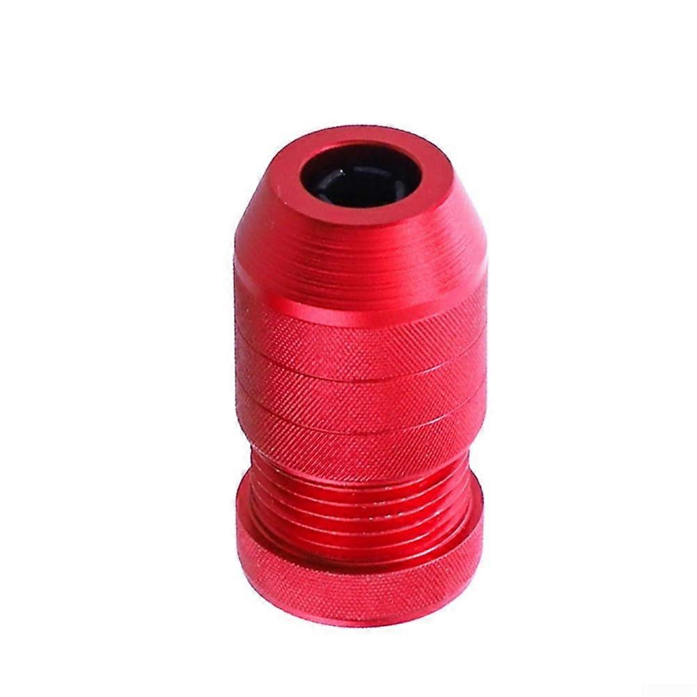 2 Pieces Adjustable Aluminum Drill Depth Stop Set with Secure Locking Ring for Wood and Metal