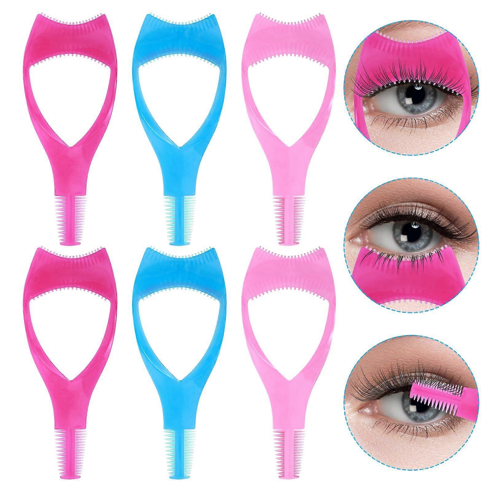 6Pcs Reusable Mascara Guard and Eyelash Separator for Clump Upper and Lower Lashes