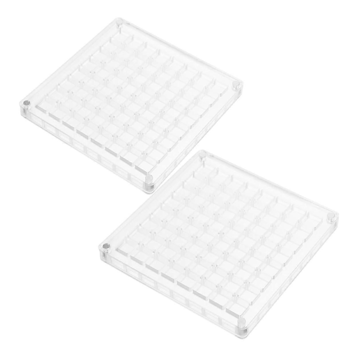 Seashell Display Case Acrylic Organizer Box with Clear MultiGrid Design for Collectibles Storage