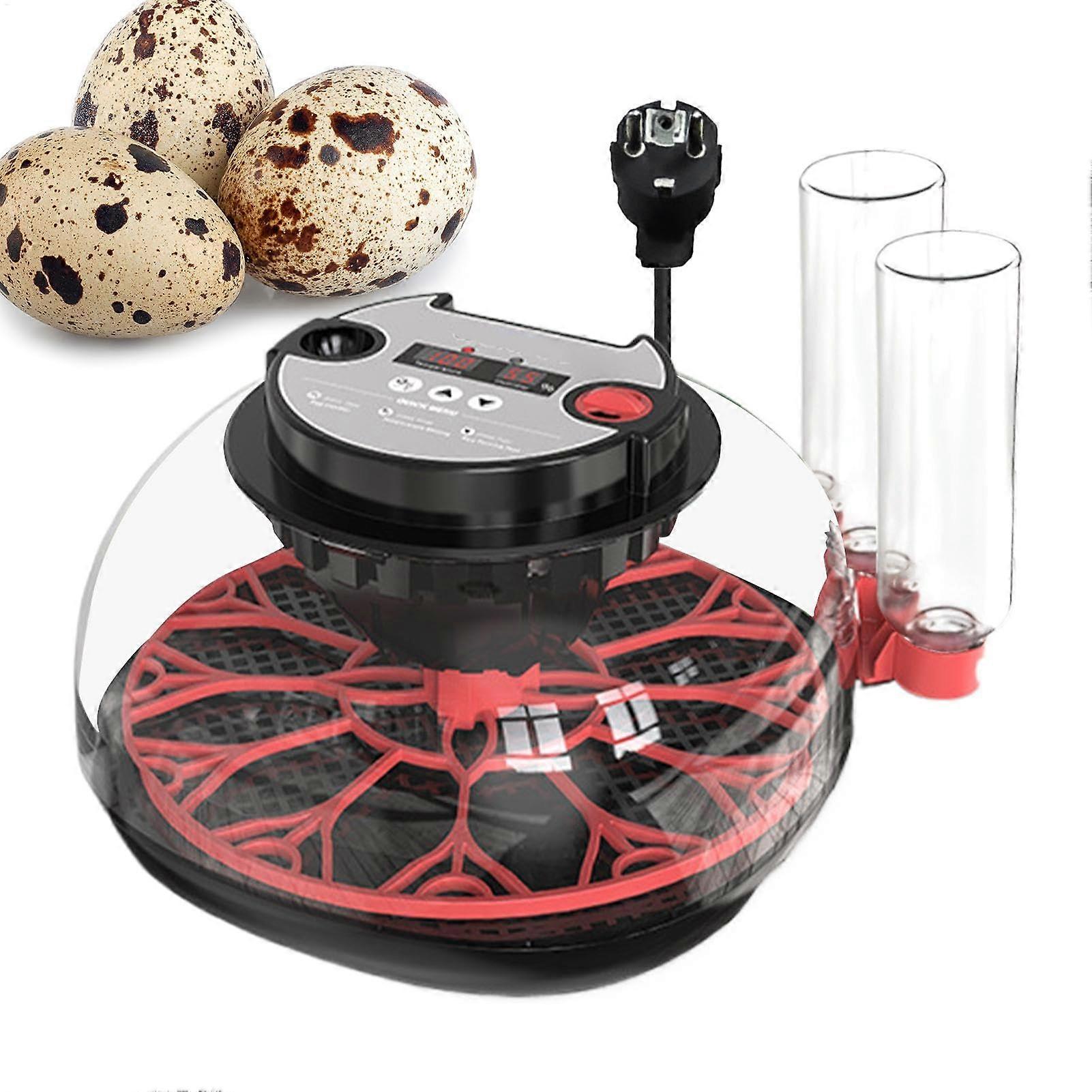 Automatic Egg Incubator with LED Candler, Auto Turning, Climate Display for 12 Chicken Eggs