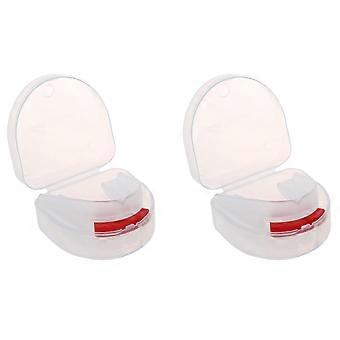 2 protège-dents double face pour la boxe/Sanda/Port d'appareil dentaire/Protection des gencives pour le football et la boxe - Équipement de sport