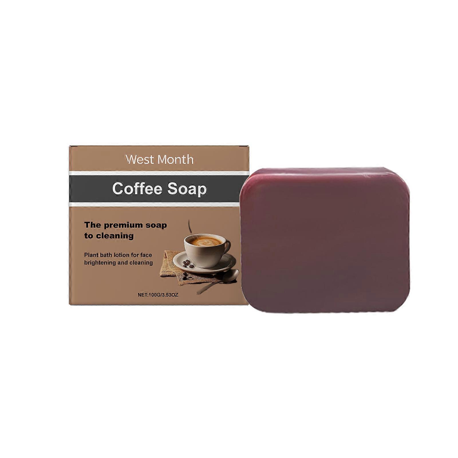Coffee Cleansing Soap Contains Turmeric Root Extract And Tocopherol (Vitamin E)