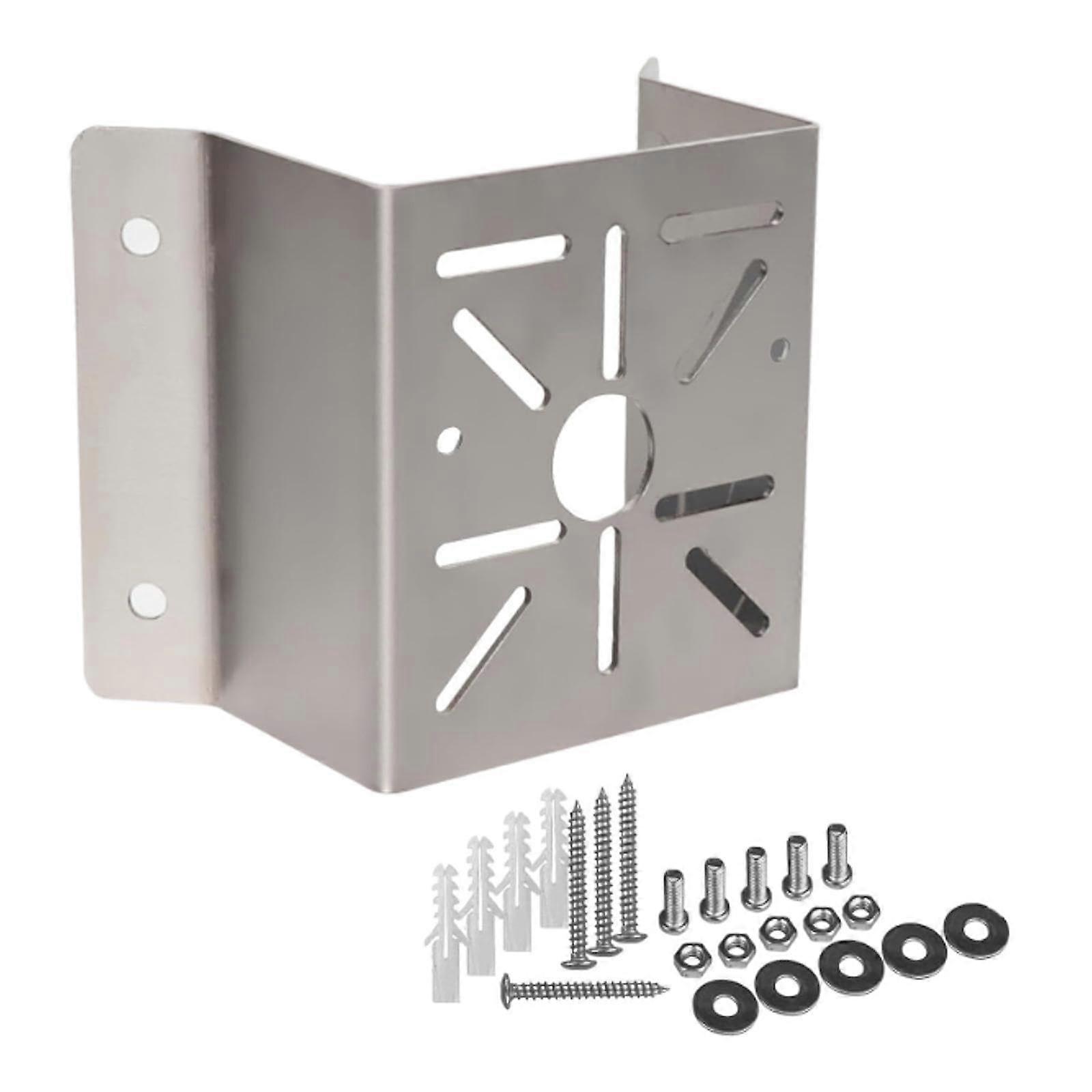 Surveillance Camera Wall Mount with Universal Compatibility, Outdoor Stainless Steel Corner Bracket