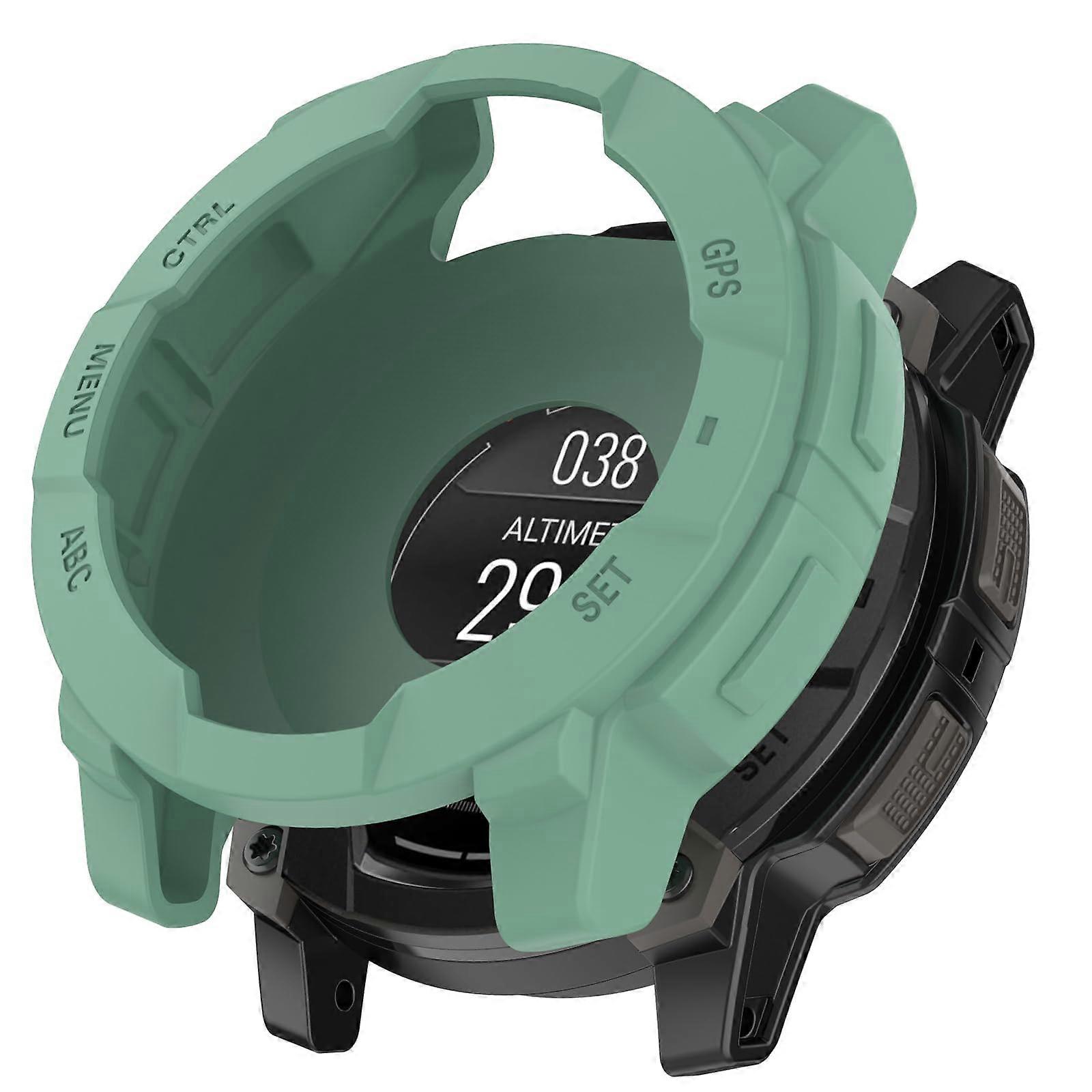 Rainforest Green Silicone Bezel Protector Case Precise 50MM Fit 45mm Solar for Garmin Instinct 3
