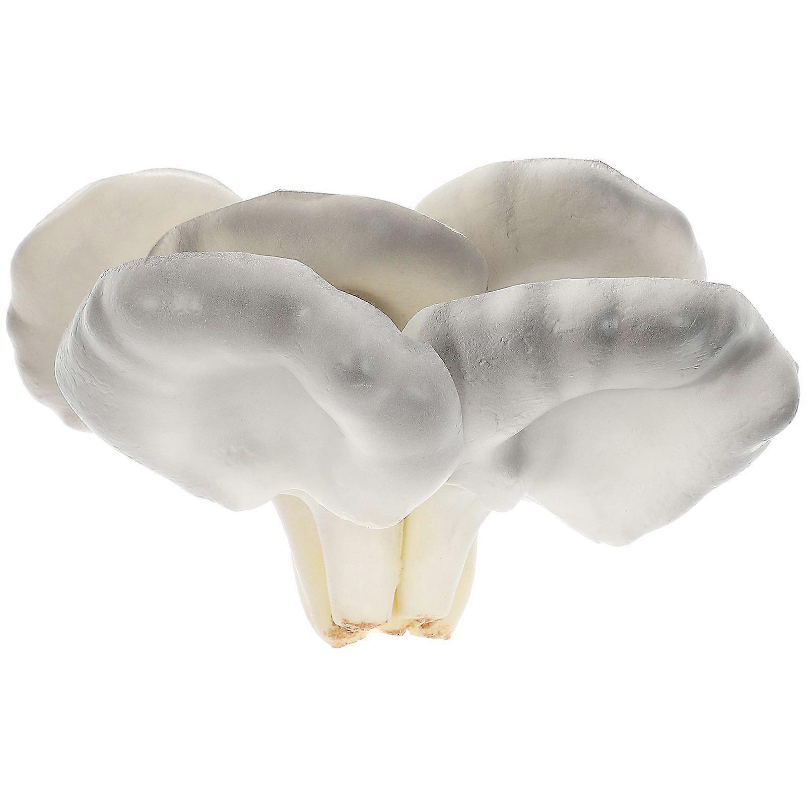 Oyster Mushroom Simulation Mushroom Decor for Display Grey