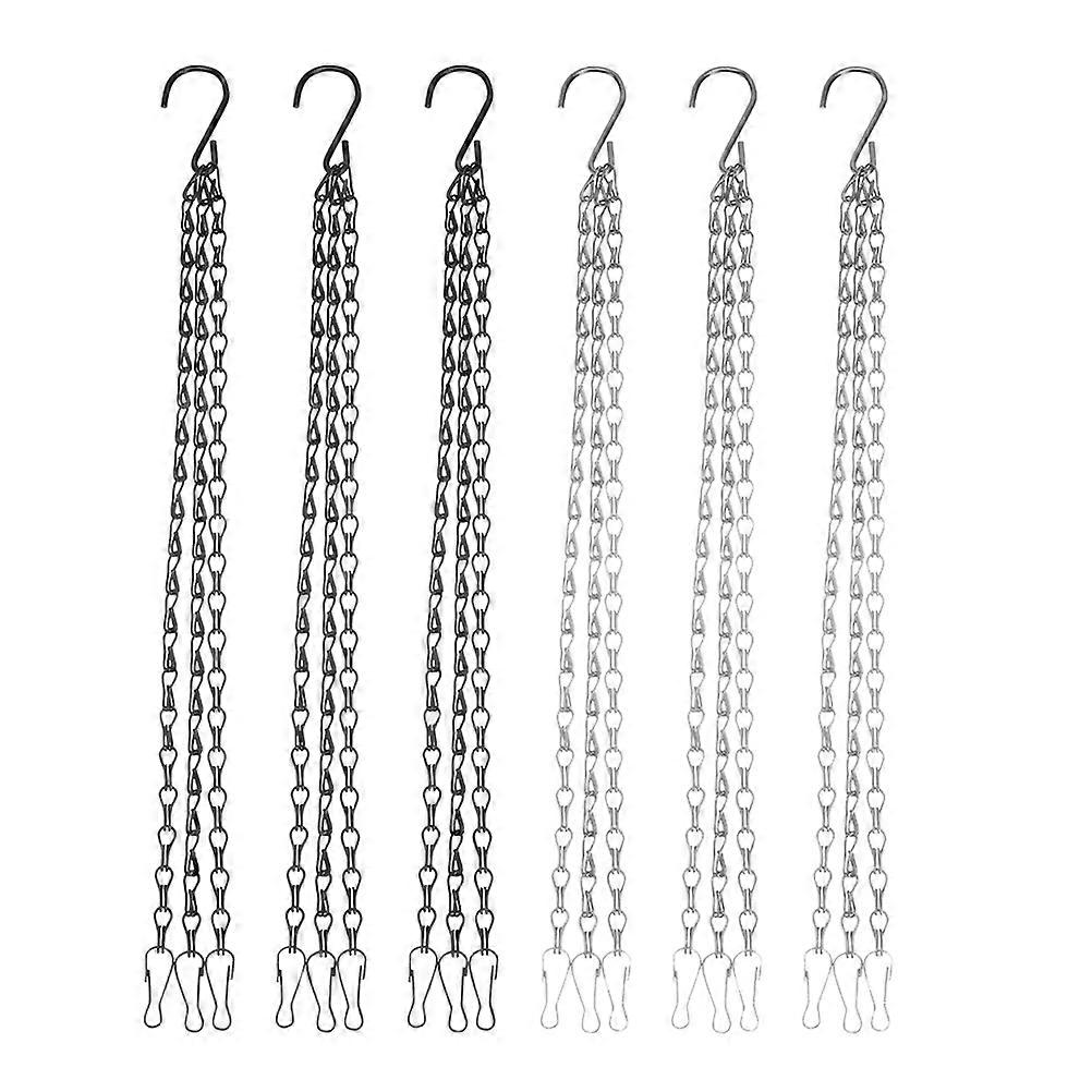 Flowerpot Hanging Chain Metal for Home Use 6Pcs Adjustable Iron Chains