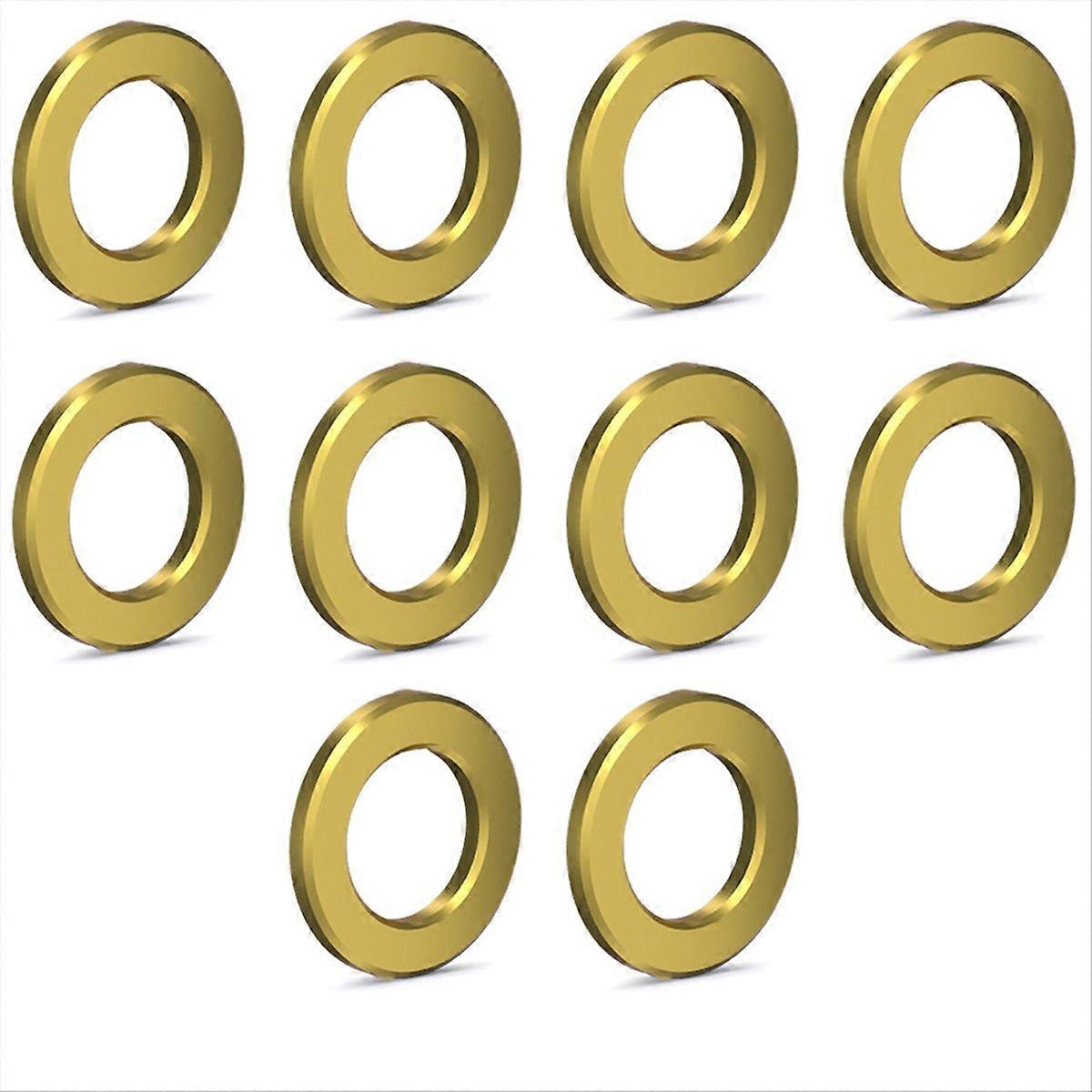 10pcs M5 Bicycle Titanium Flat Washer Universal Golden