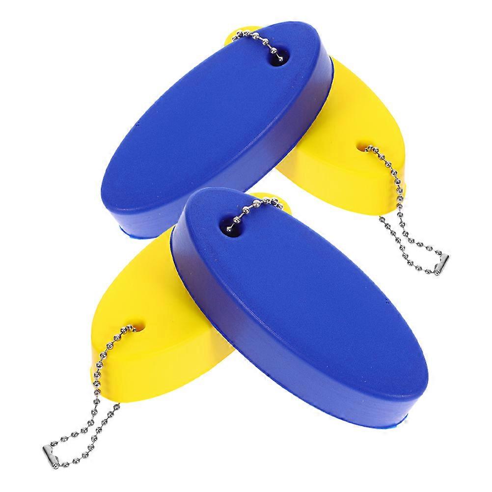 Floating Keychain Bubble Foam 4Pcs for Boating with Oval Waterproof Key Rings
