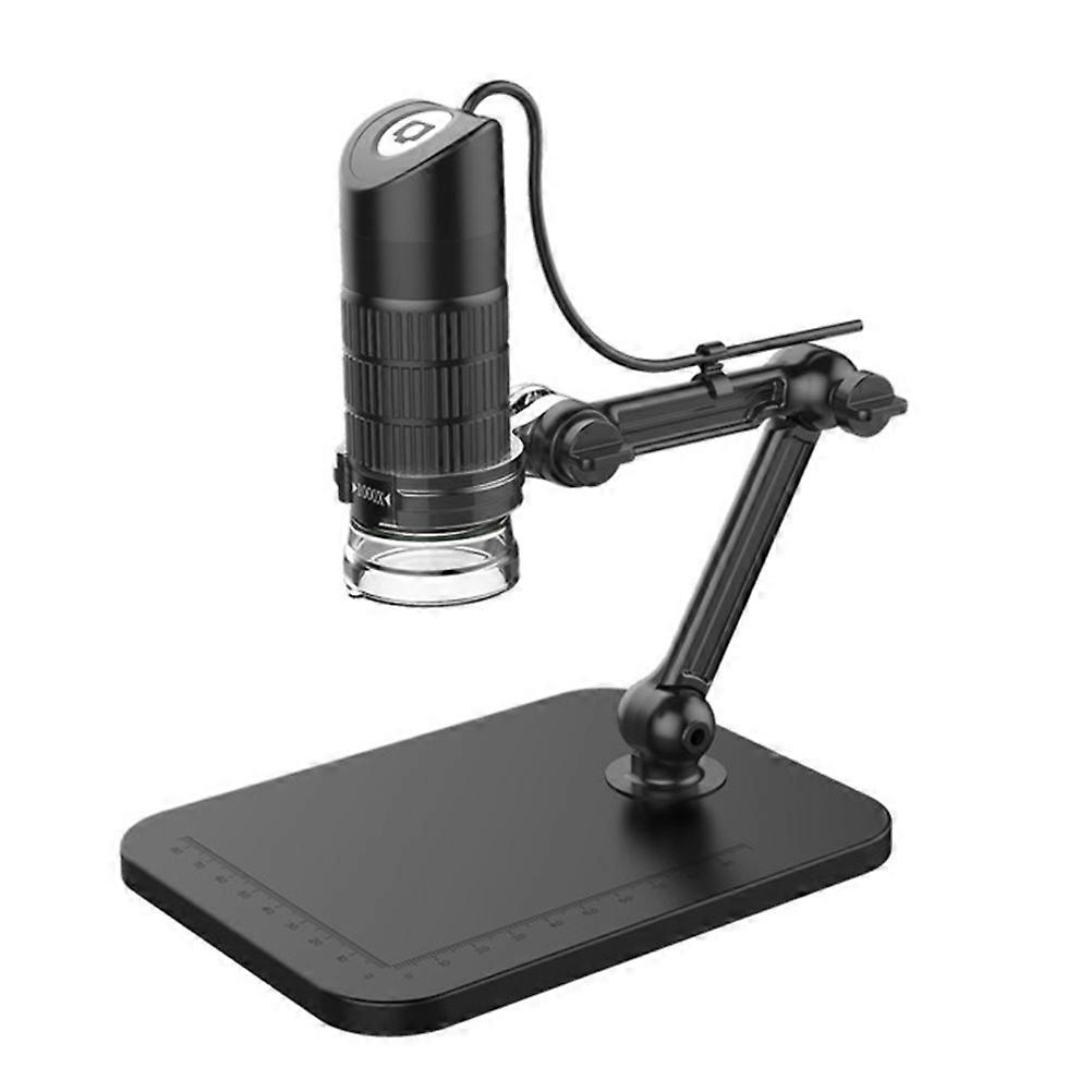 Electronic Microscope Portable Folding Microscope for Magnifying Use with Universal Rotating Bracket
