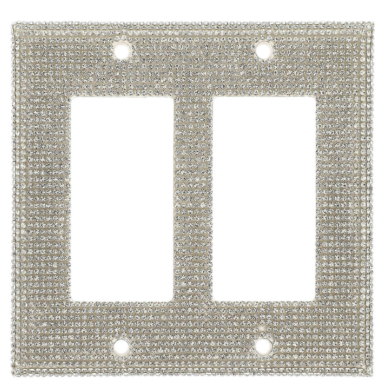 Shiny Socket Panel Designed for Wall Socket Panel 1Set White Plastic Cover