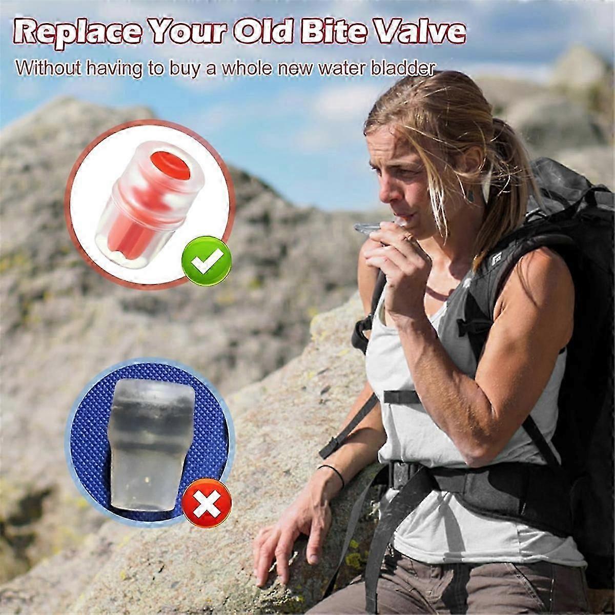 6pcs Replacement Bite Valve Sheath for ,Water Bladder Bite Valve Replacement Hydration Silicone Nozzle Accessory,B