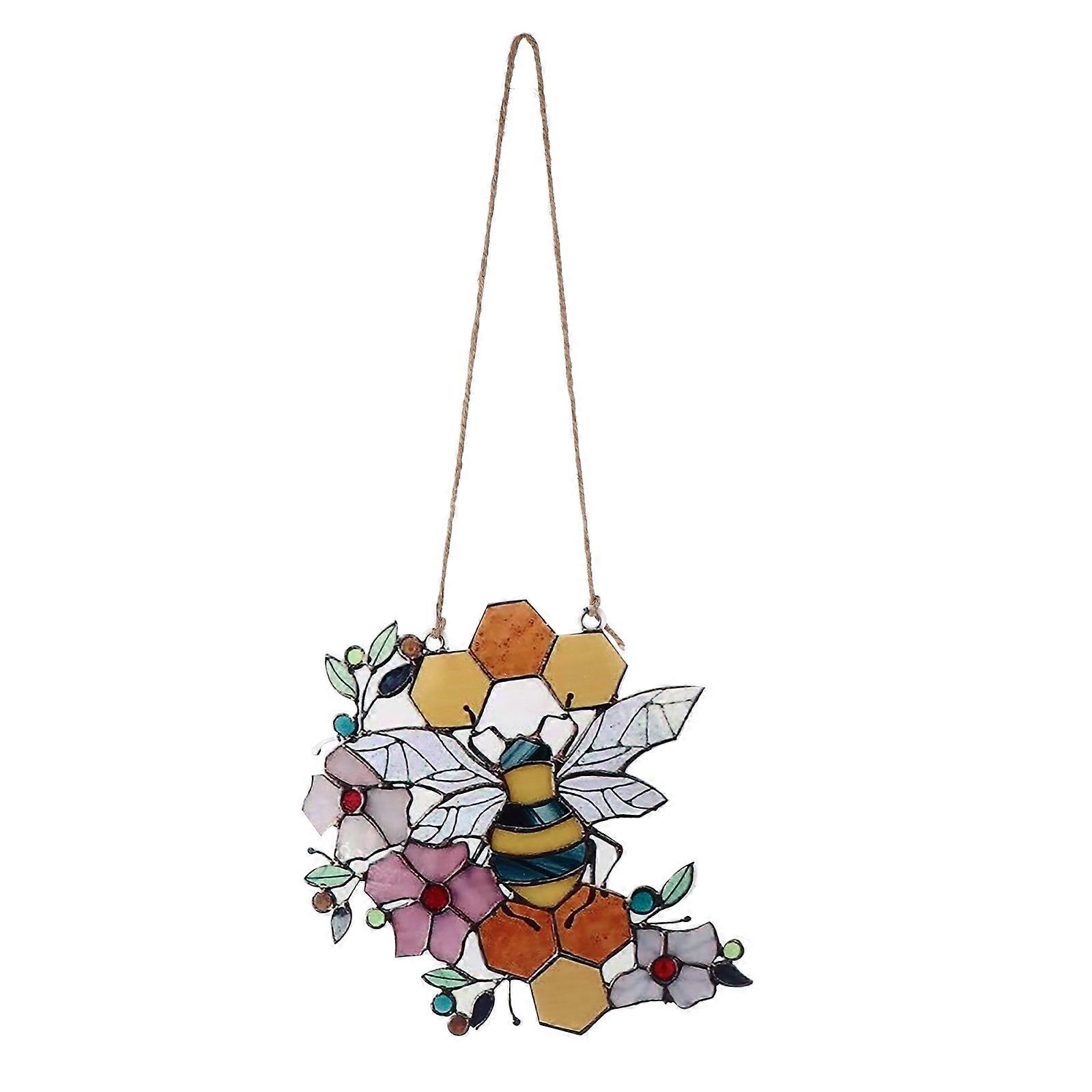 Wall Decor Hanging Ornaments Bee Pattern for Home Use 3Pcs Set