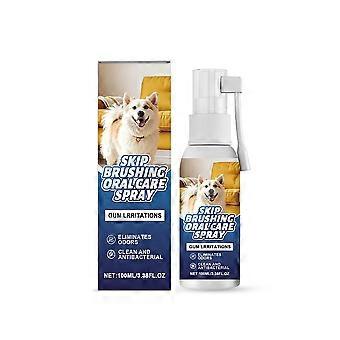 Spray para el cuidado bucal de mascotas: aliento fresco, limpieza de sarro y placa dental.