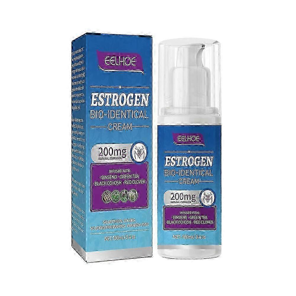 Natural 1-5x Estrogen Bio-identical Cream 100ml - Effective Menopause Relief & Hormone Balance Solution 1PC