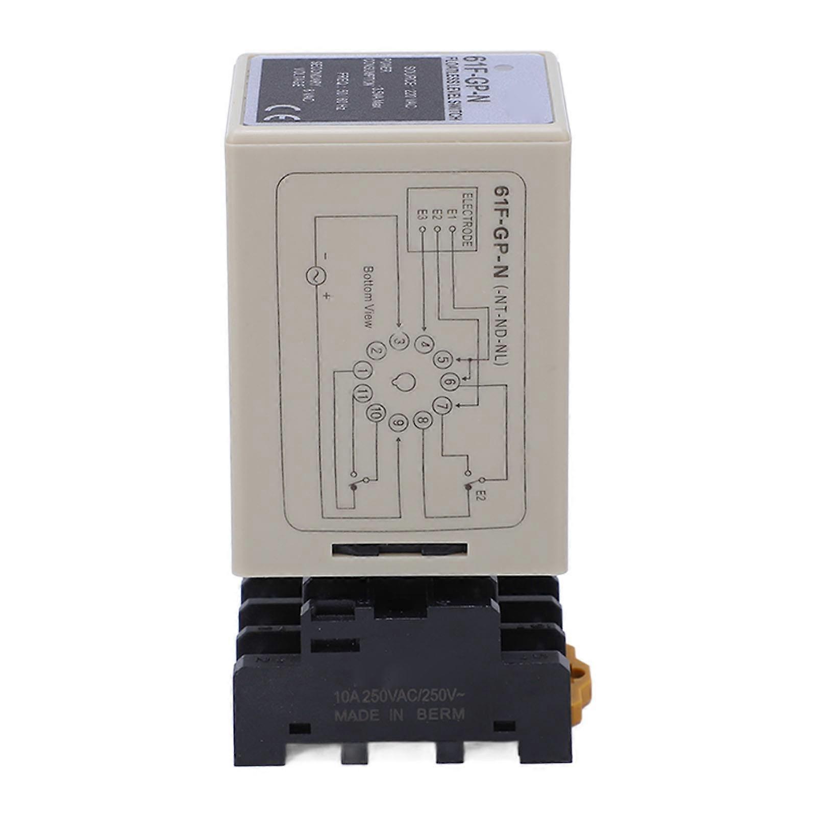 Level Relay LED Indicate Long Life Flame Retardant PVC Shell High Performance Water Level Controller