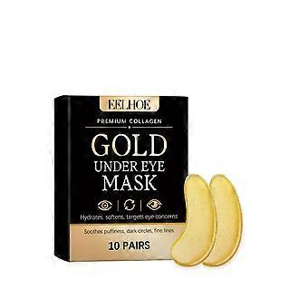 24K Gold Collagen Under Eye Mask (10 Pairs), Hydrating Patches for Puffy Eyes, Dark Circles & Fine Lines, Revitalizes, Soothes & Refreshes Under-Eye S