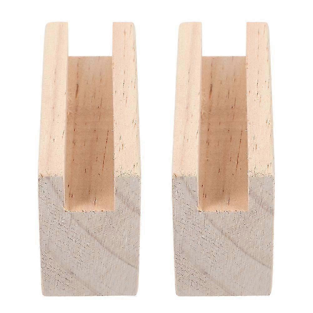 Furniture Risers Wooden Bed Riser for Elevate 2Pcs Bed Or Table Support