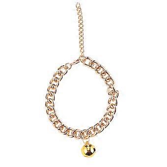 1Pcs Pet Necklace Golden Bell Collar for Pet Use Portable Accessory