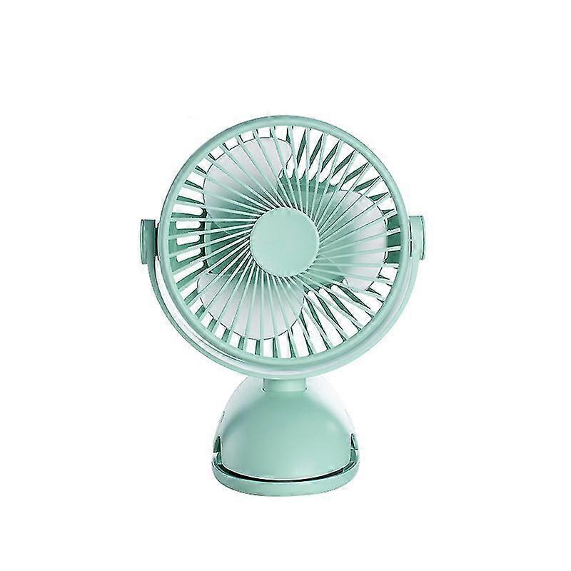 Usb Mini Rechargeable Desktop Clip Fan 360 Degree Rotatable With Led Display
