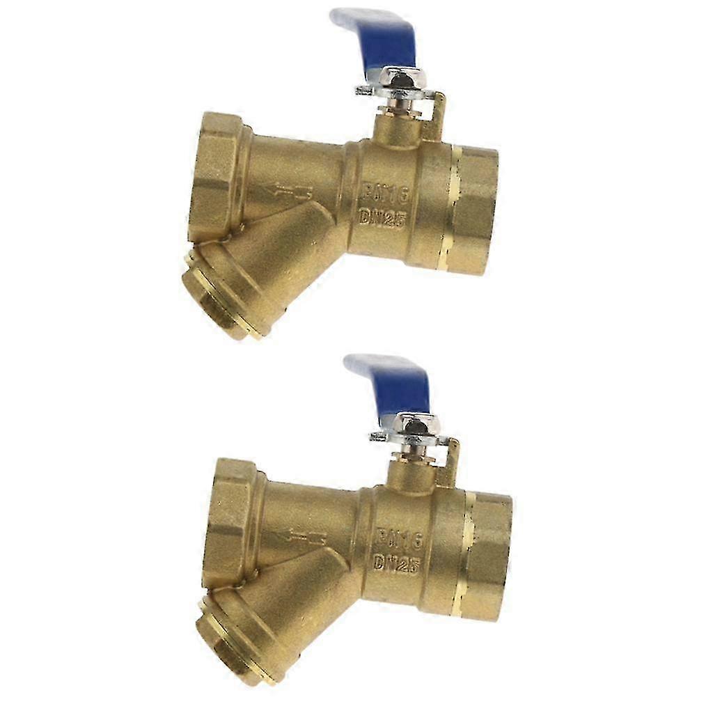 2x 1' Filter Brass Shut Off Thread DN25